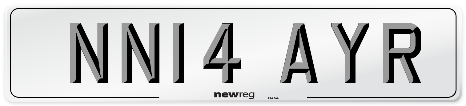 NN14 AYR Number Plate from New Reg